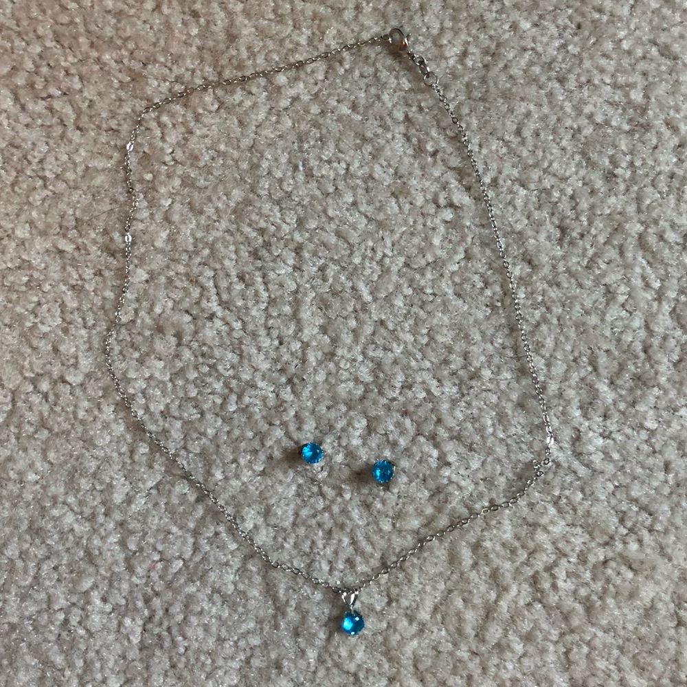 Necklace with matching earrings